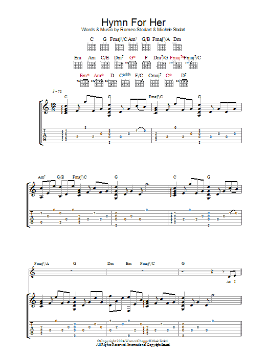 Hymn For Her (Guitar Tab) von The Magic Numbers