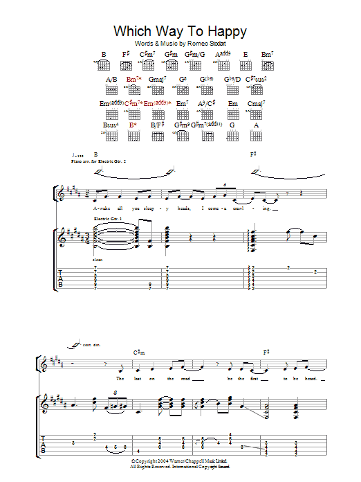 Which Way To Happy (Guitar Tab) von The Magic Numbers