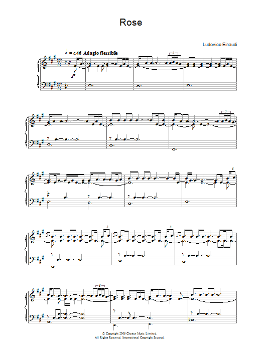 Rose (Piano Solo) von Ludovico Einaudi