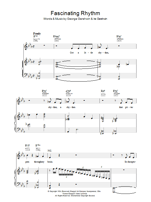 Fascinating Rhythm (Piano, Vocal & Guitar Chords) von Jamie Cullum