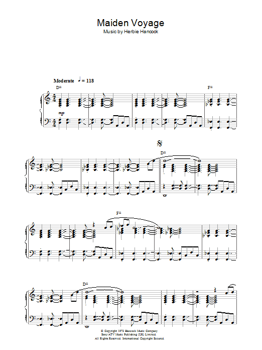 Maiden Voyage (Piano Solo) von Herbie Hancock