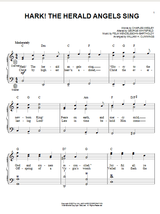 Hark! The Herald Angels Sing (Accordion) von Charles Wesley