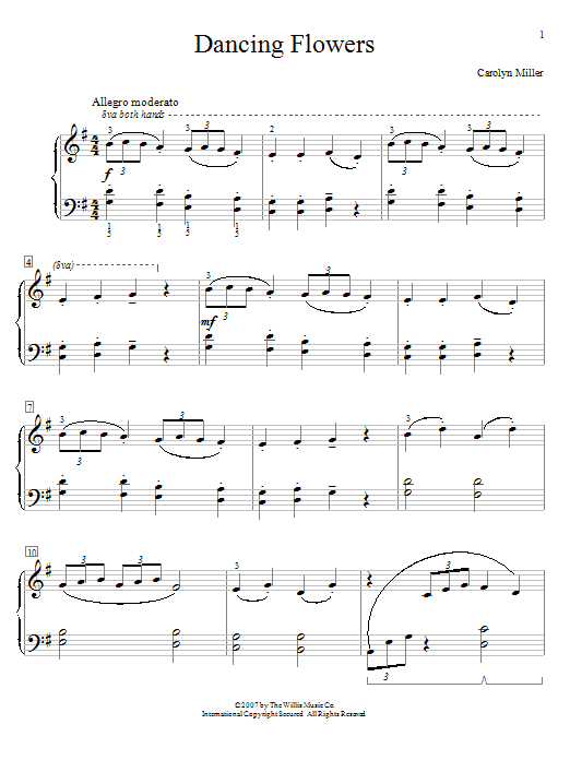Dancing Flowers (Educational Piano) von Carolyn Miller