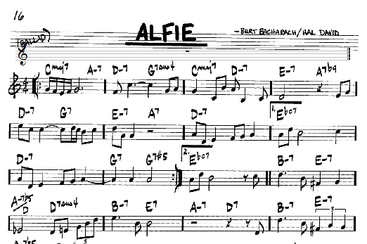 Alfie (Real Book  Melody & Chords  C Instruments) von Bacharach & David