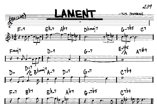 Lament (Real Book  Melody & Chords  C Instruments) von J.J. Johnson