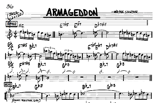 Armageddon (Real Book  Melody & Chords  C Instruments) von Wayne Shorter
