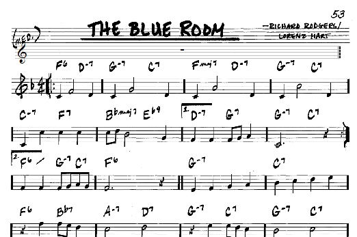 The Blue Room (Real Book  Melody & Chords  C Instruments) von Rodgers & Hart