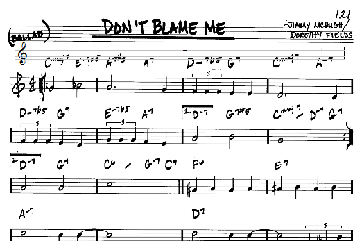 Don't Blame Me (Real Book  Melody & Chords  C Instruments) von Dorothy Fields