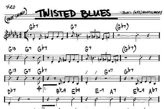 Twisted Blues (Real Book  Melody & Chords  C Instruments) von Wes Montgomery