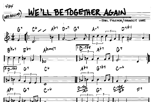 We'll Be Together Again (Real Book  Melody & Chords  C Instruments) von Frankie Laine