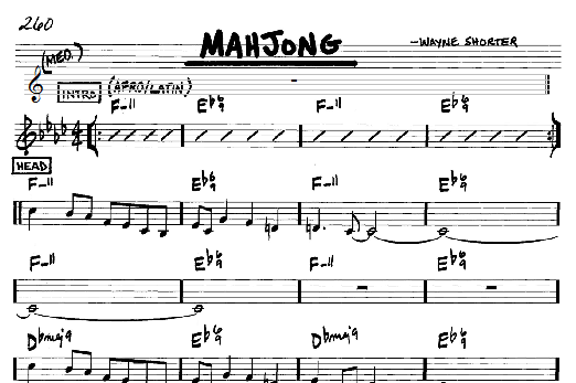 Mahjong (Real Book  Melody & Chords  C Instruments) von Wayne Shorter