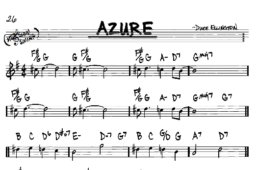Azure (Real Book  Melody & Chords  C Instruments) von Duke Ellington
