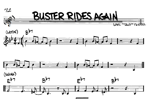 Buster Rides Again (Real Book  Melody & Chords  C Instruments) von Bud Powell