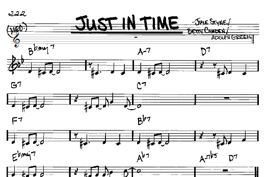 Just In Time (Real Book  Melody & Chords  C Instruments) von Frank Sinatra