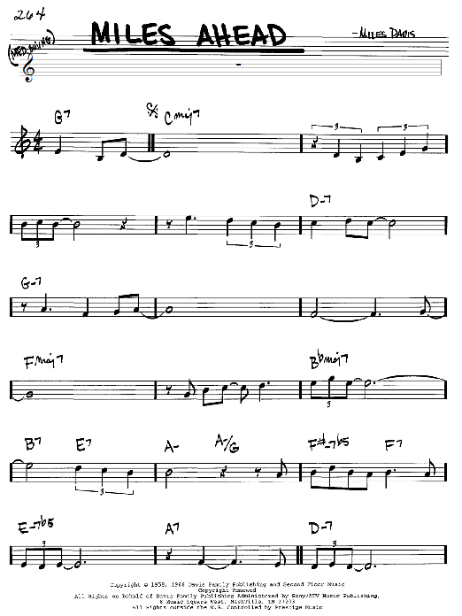 Miles Ahead (Real Book  Melody & Chords  C Instruments) von Miles Davis