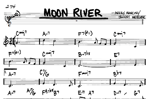 Moon River (Real Book  Melody & Chords  C Instruments) von Henry Mancini