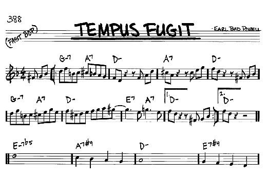 Tempus Fugit (Real Book  Melody & Chords  C Instruments) von Bud Powell