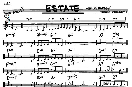 Estate (Real Book  Melody & Chords  C Instruments) von Bruno Martino