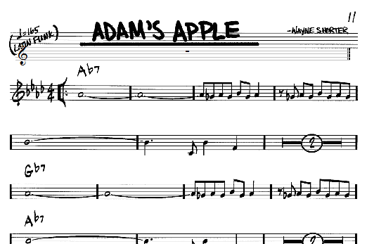 Adam's Apple (Real Book  Melody & Chords  C Instruments) von Wayne Shorter