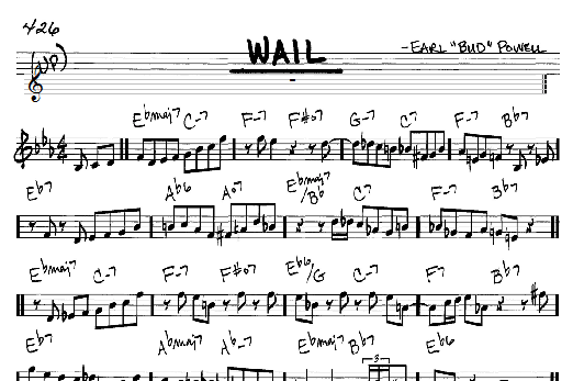 Wail (Real Book  Melody & Chords  C Instruments) von Bud Powell