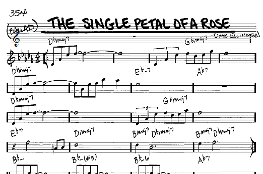 The Single Petal Of A Rose (Real Book  Melody & Chords  C Instruments) von Duke Ellington