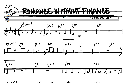 Romance Without Finance (Real Book  Melody & Chords  C Instruments) von Lloyd Grimes