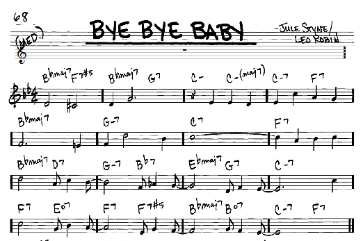 Bye Bye Baby (Real Book  Melody & Chords  C Instruments) von Marilyn Monroe