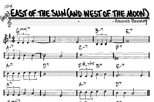 East Of The Sun (And West Of The Moon) (Real Book  Melody & Chords  C Instruments) von Brooks Bowman