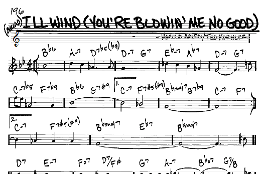 Ill Wind (You're Blowin' Me No Good) (Real Book  Melody & Chords  C Instruments) von Harold Arlen