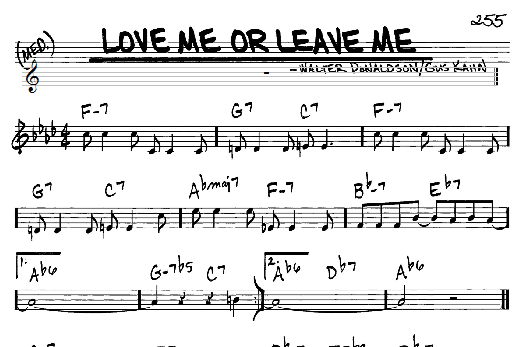 Love Me Or Leave Me (Real Book  Melody & Chords  C Instruments) von Ruth Etting