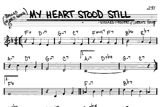 My Heart Stood Still (Real Book  Melody & Chords  C Instruments) von Rodgers & Hart