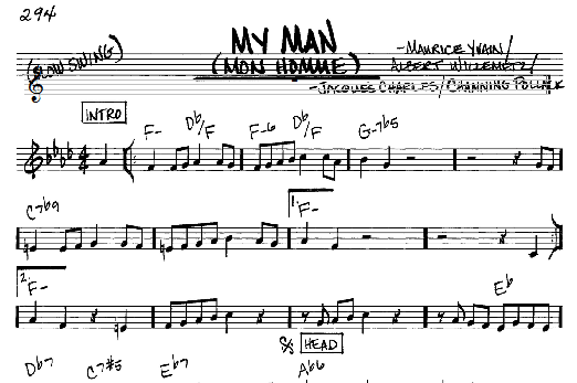 My Man (Mon Homme) (Real Book  Melody & Chords  C Instruments) von Albert Willemetz