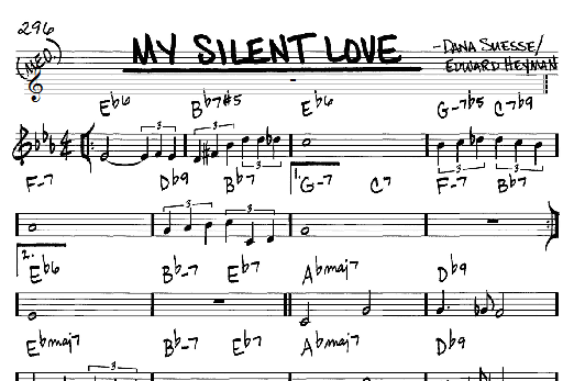 My Silent Love (Real Book  Melody & Chords  C Instruments) von Edward Heyman