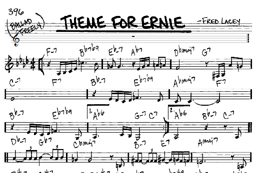 Theme For Ernie (Real Book  Melody & Chords  C Instruments) von Fred Lacey