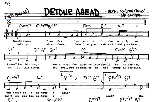 Detour Ahead (Real Book  Melody, Lyrics & Chords) von Herb Ellis