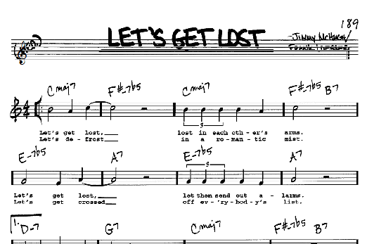 Let's Get Lost (Real Book  Melody, Lyrics & Chords) von Frank Loesser