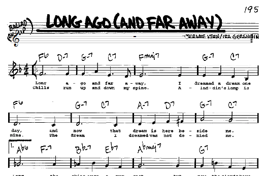 Long Ago (And Far Away) (Real Book  Melody, Lyrics & Chords) von Jerome Kern