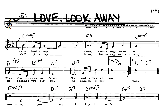 Love, Look Away (Real Book  Melody, Lyrics & Chords) von Rodgers & Hammerstein