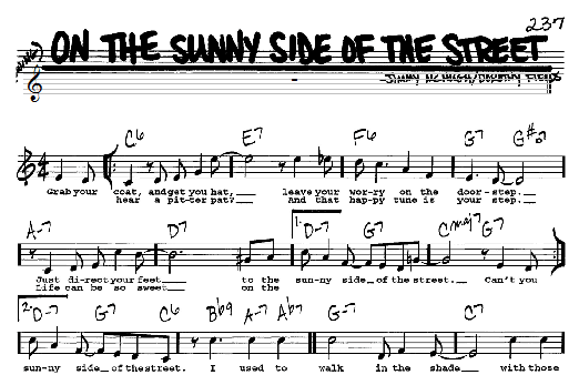 On The Sunny Side Of The Street (Real Book  Melody, Lyrics & Chords) von Dorothy Fields