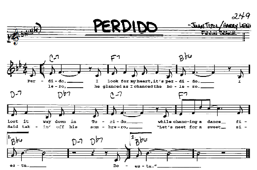 Perdido (Real Book  Melody, Lyrics & Chords) von Duke Ellington