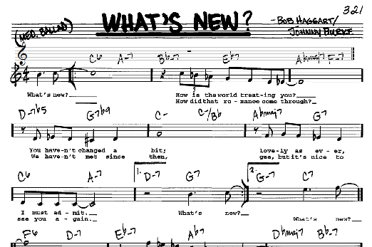 What's New? (Real Book  Melody, Lyrics & Chords) von Johnny Burke