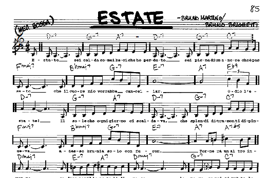 Estate (Real Book  Melody, Lyrics & Chords) von Bruno Martino
