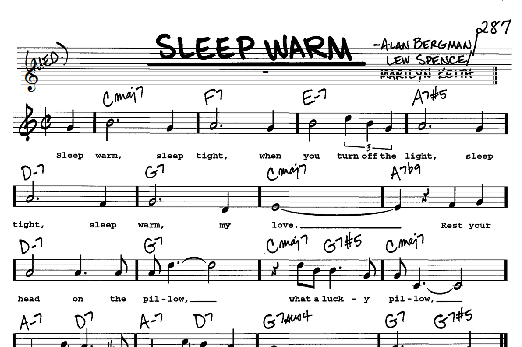 Sleep Warm (Real Book  Melody, Lyrics & Chords) von Dean Martin
