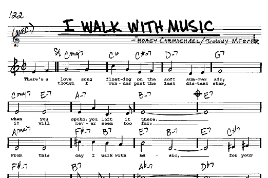 I Walk With Music (Real Book  Melody, Lyrics & Chords) von Hoagy Carmichael