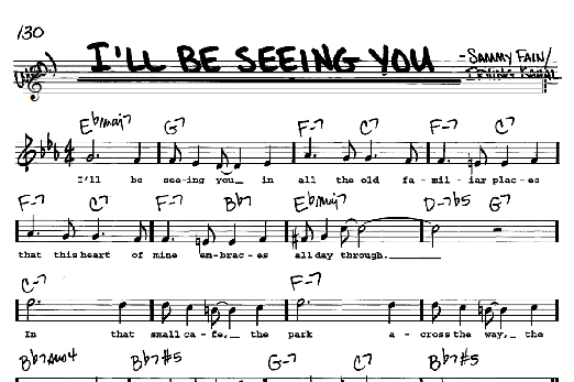 I'll Be Seeing You (Real Book  Melody, Lyrics & Chords) von Sammy Fain