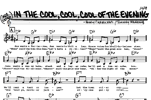 In The Cool, Cool, Cool Of The Evening (Real Book  Melody, Lyrics & Chords) von Hoagy Carmichael