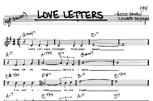 Love Letters (Real Book  Melody, Lyrics & Chords) von Edward Heyman
