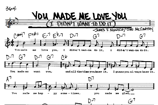 You Made Me Love You (I Didn't Want To Do It) (Real Book  Melody, Lyrics & Chords) von Joe McCarthy