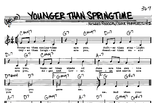 Younger Than Springtime (Real Book  Melody, Lyrics & Chords) von Rodgers & Hammerstein