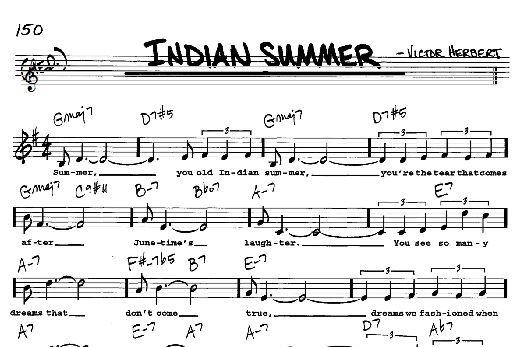 Indian Summer (Real Book  Melody, Lyrics & Chords) von Victor Herbert